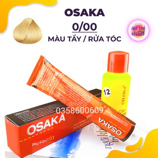 [ 0/00 - Màu Tẩy Rửa Tóc ] Thuốc Nhuộm Tóc Osaka Loại 100ml + Bình Oxy12 - 100ml
