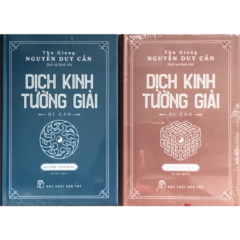 Sách - (Combo 2 Cuốn) Dịch Kinh Tường Giải - Di Cảo (Quyển Thượng + Quyển Hạ)