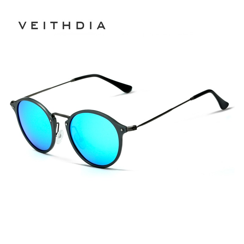 Phụ kiện thời trang VEITHDIA 6358 Kính râm nam nữ full gọng nhôm-magie phân cực nhiều màu sắc