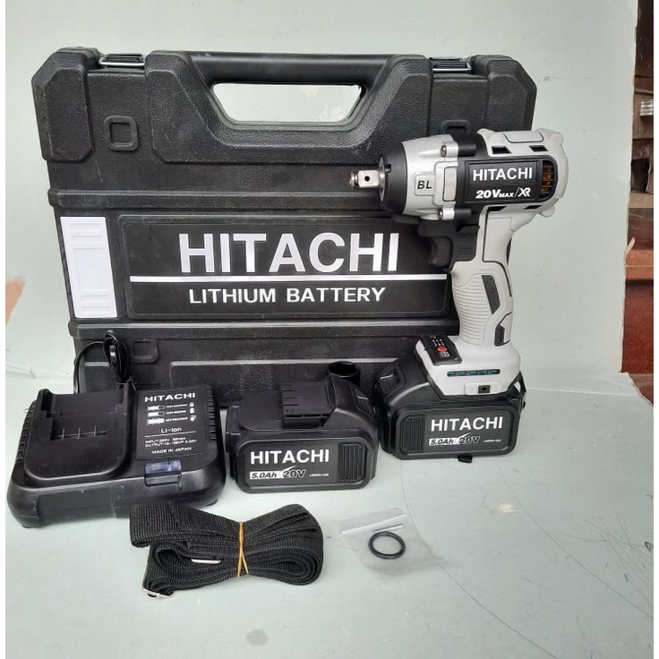 KHÔNG CHỔI THAN - Máy Siết Bulong Hitachi 20V, Siết Bulong Dùng Pin Cầm Tay, Bắn Vít, Hàng Cao Cấp, Bảo Hành 12 Tháng