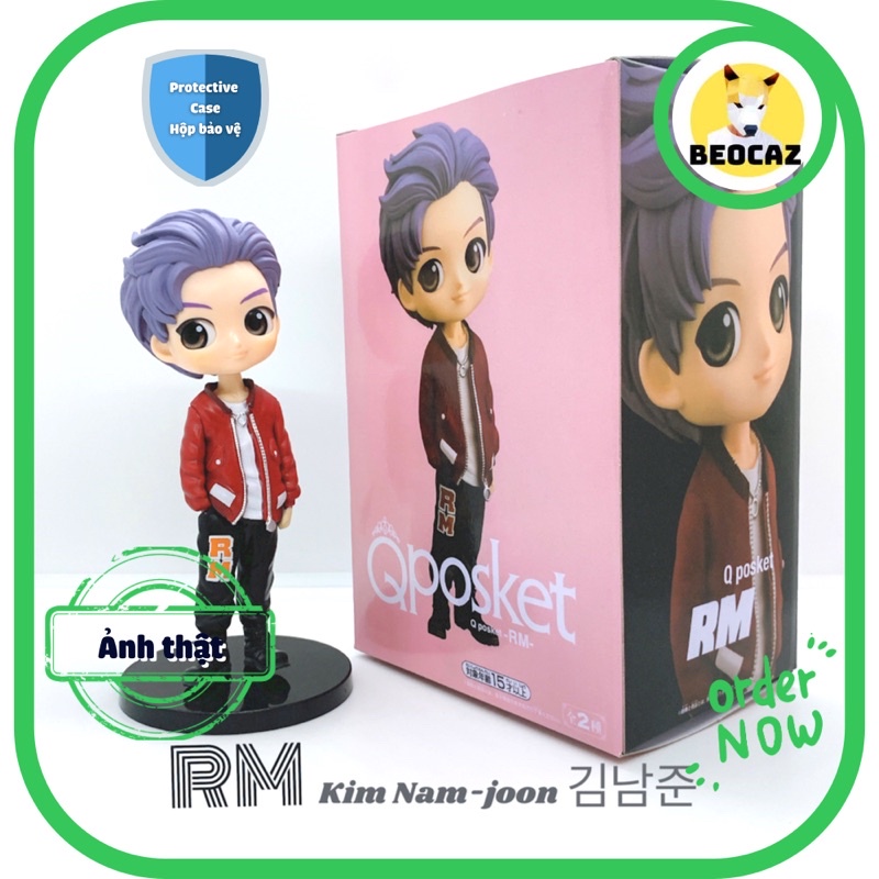 [Hỏa Tốc][Full Box] [Tặng Hộp Bảo Vệ] Mô hình chibi RM Rap Monster nhóm BTS Bangtan Boys 15 cm dễ thương quà tặng