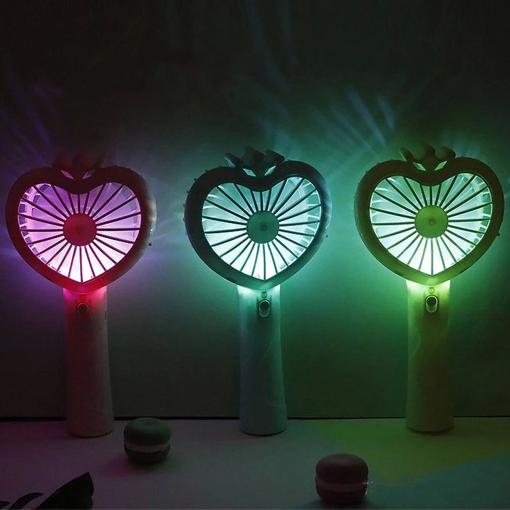 Quạt USB Mini Fan Hình Trái Tim  Tiện Lợi