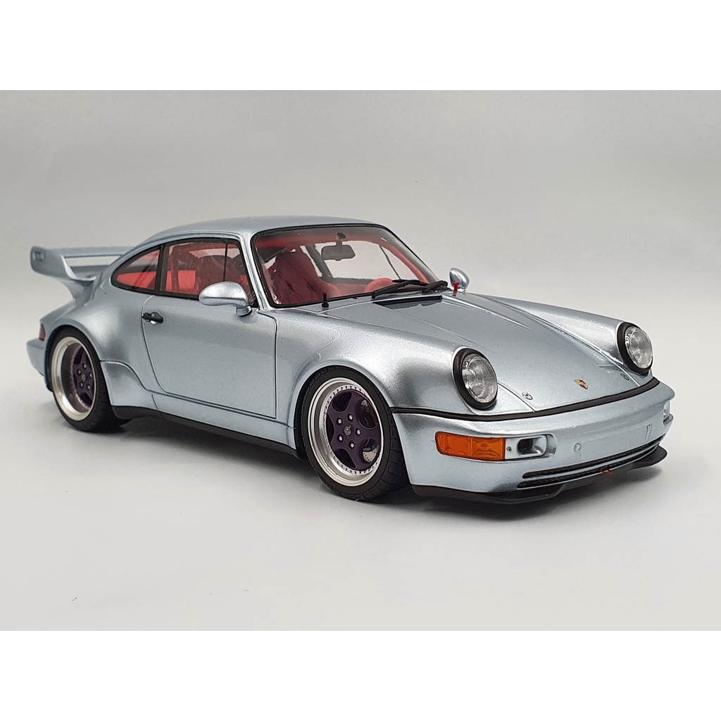 Xe Mô Hình Porsche 911 (964) RSR 1:18 GTSpirit ( Xanh Bạc )