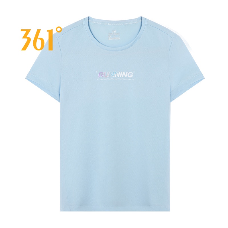 Áo thun 361 DEGREES 562222001A tay ngắn cổ tròn thoáng khí thời trang mùa hè dành cho nữ