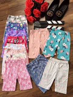 Quần legging ngố bé gái