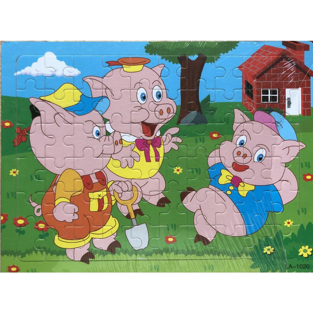 Bộ Tranh Ghép Hình Puzzle 60 miếng Cho Bé, Đồ Chơi BaBiBo