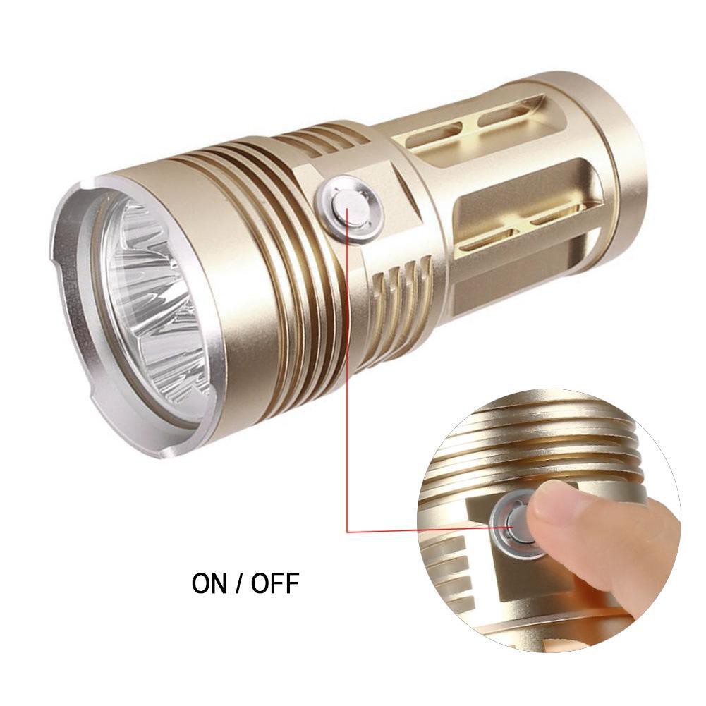 Đèn Pin LED siêu sáng 12 LED 36000 Lumen CREE XML T6