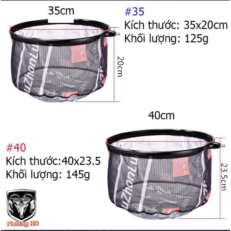 Mặt Vợt Carbon Cao Cấp Vợt Cá chuyên dụng câu đài KK17 đồ câu FISHING_HD