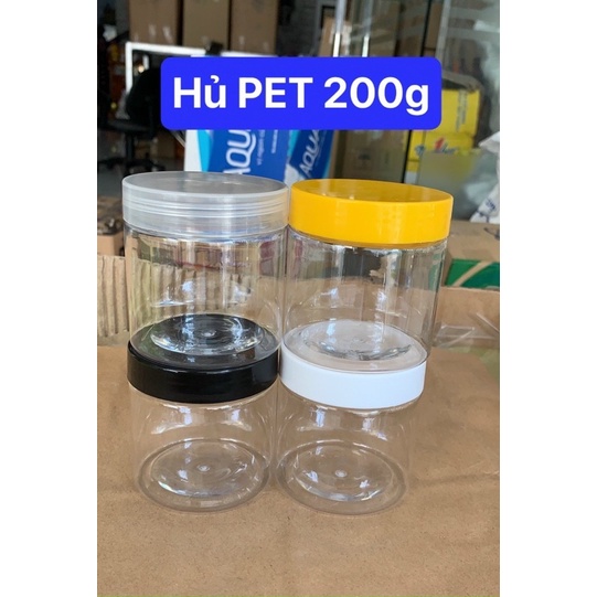 Sỉ 50 hủ pet trong 200g nắp màu