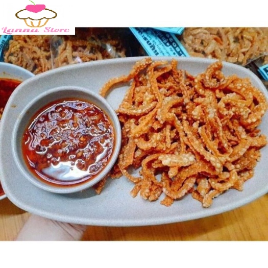 Da heo chiên phồng giòn giai BBQ Thái Lan