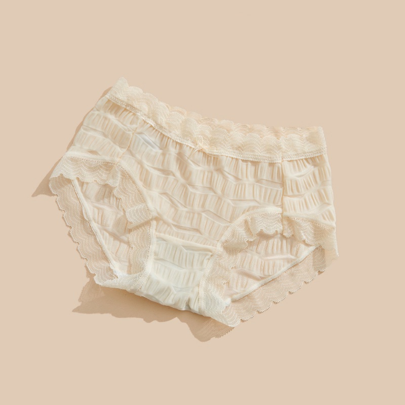 Quần Lót Nữ UNDERCOOL Ren Nhún Phối Nơ Thông Thoáng Sexy