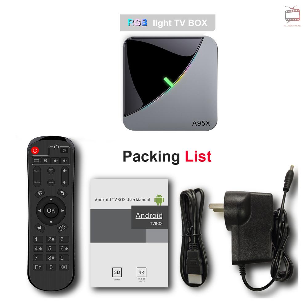 Tv Box A A95X F3 Air Smart Tv Box Android 9.0 8k Uhd 4k 75fps Media Player Amlogic S905X3 2gb / 16gb 2.4g / 5g Wifi Bt4.2 100