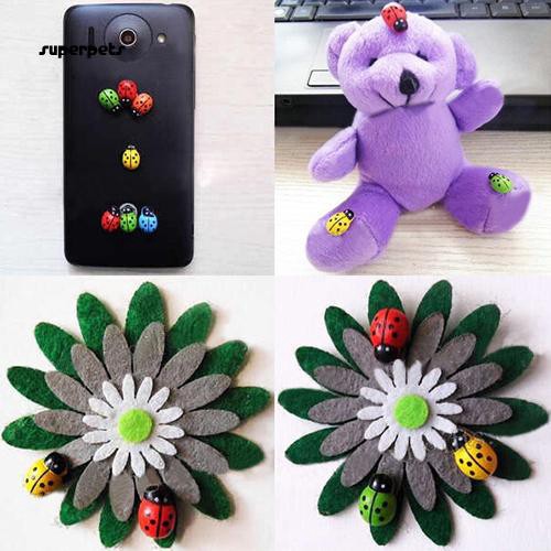 Bộ 100 con bọ rùa mini nhiều màu sắc trang trí nhà cửa