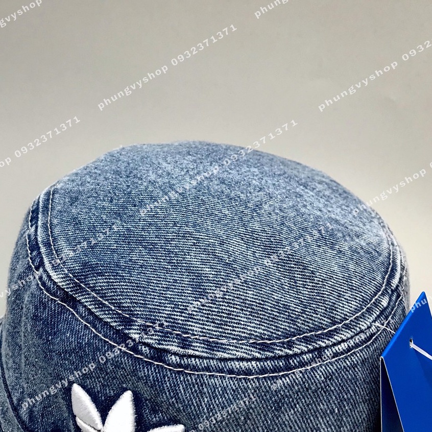 Nón BUCKET đơn giản unisex- Bo jean thêu Add  - mũ tai bèo vành