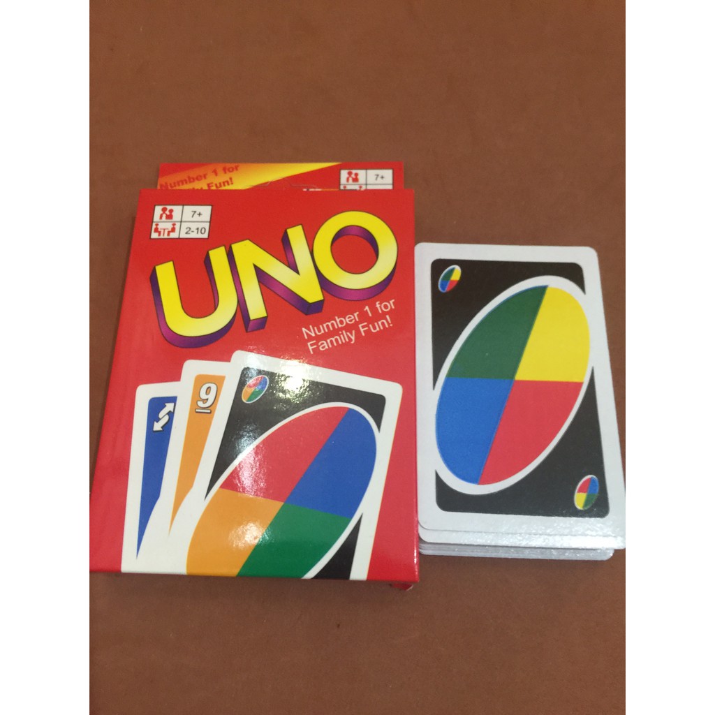 Thẻ Bài UNO cơ bản 108 lá Loại Tốt Giấy Cứng