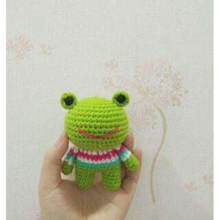 Móc khóa len bé ếch xanh 🐸