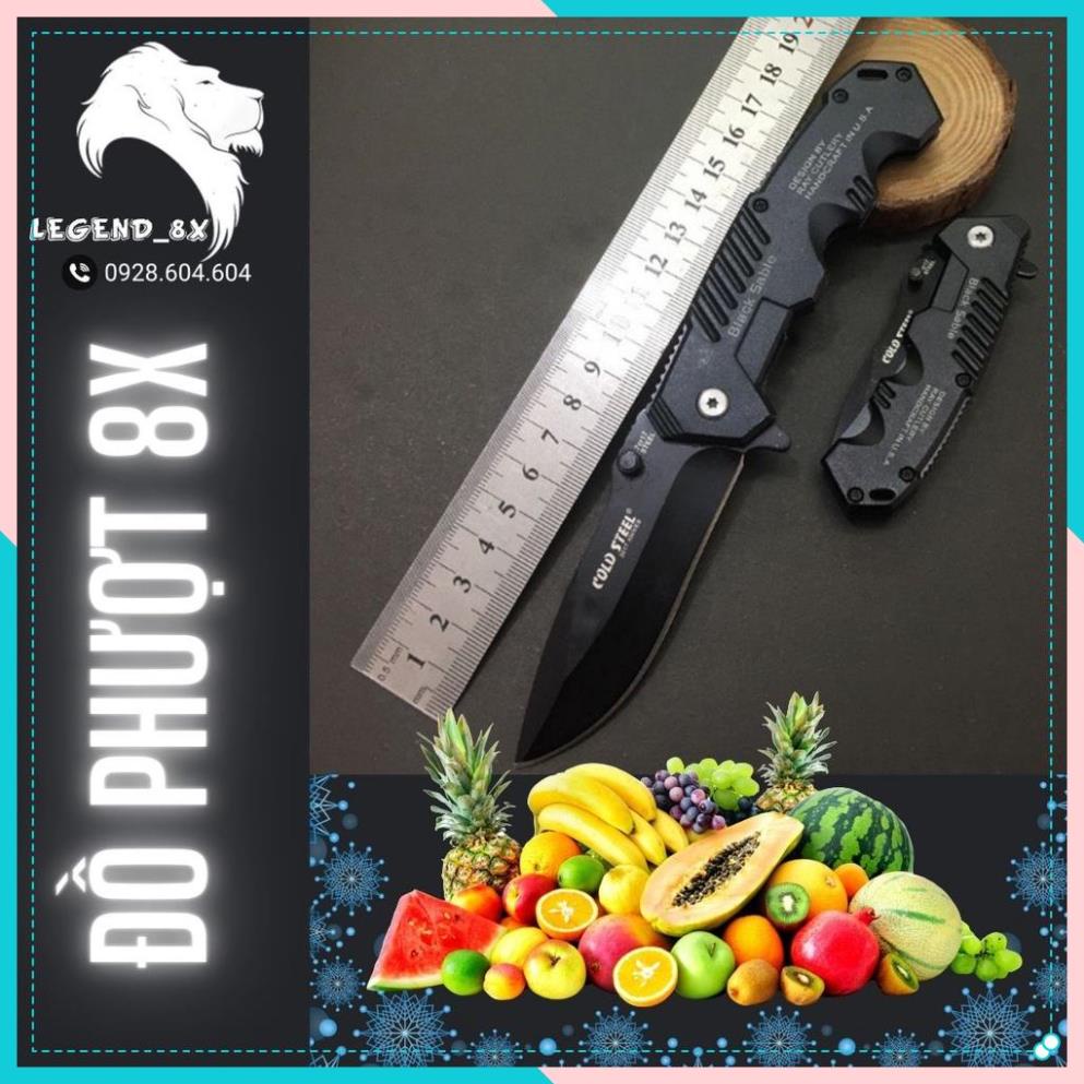 Dao Phượt Black Loại To 22cm, Có Lẫy Trợ Lực, Gấp Gọn Bỏ Túi