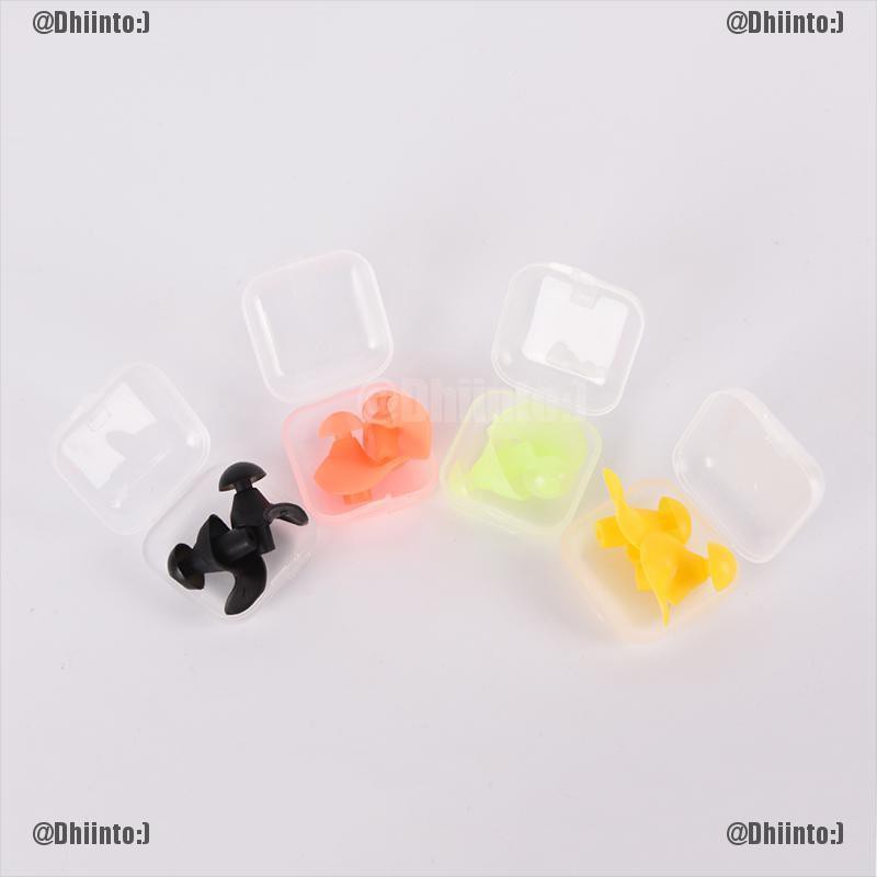 1 cặp nút bịt tai silicone chống ồn chống thấm nước dành cho người lớn khi bơi