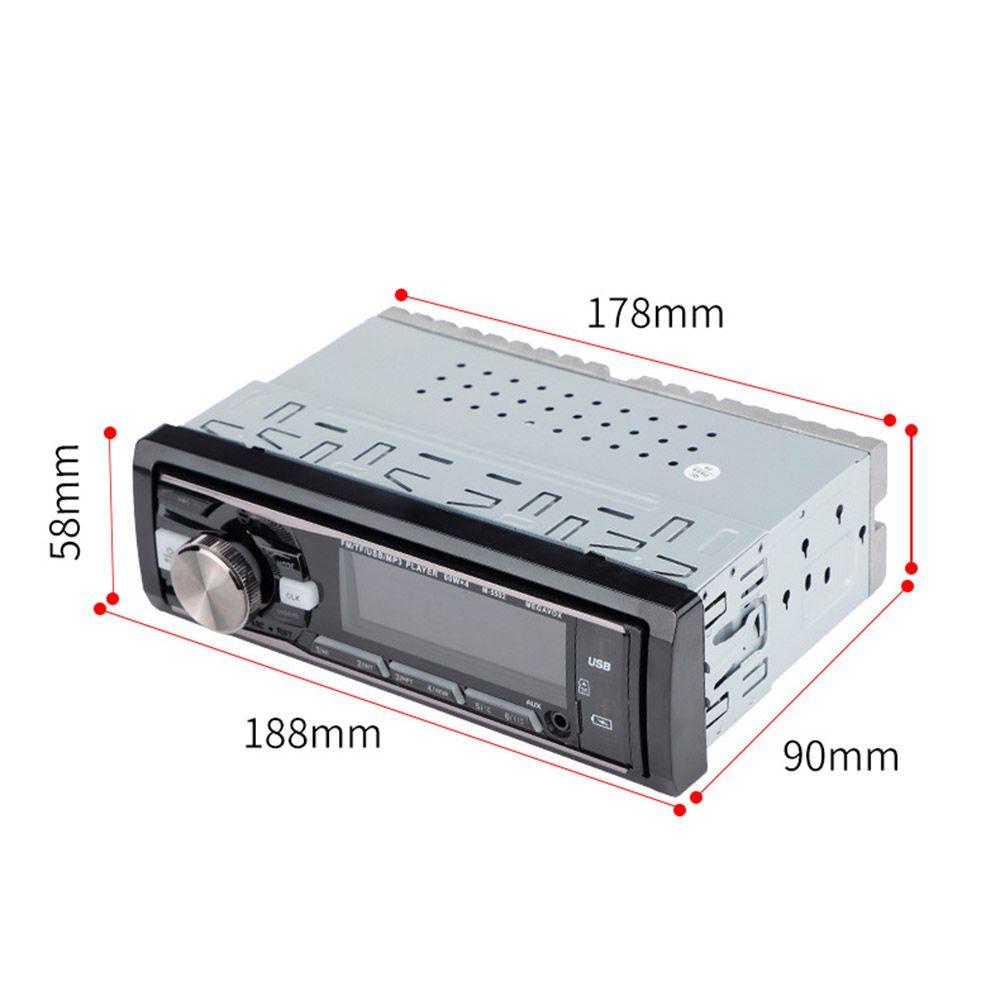 YNATURAL Máy Nghe Nhạc MP3 / Điện Thoại Rảnh Tay Tích Hợp Đài Fm Gắn Bảng Điều Khiển Xe Hơi