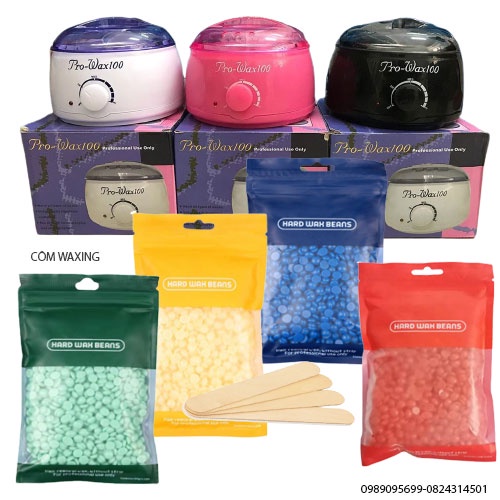 Combo 200G sáp màu + Nồi nấu sáp prowax100 Tặng que gỗ
