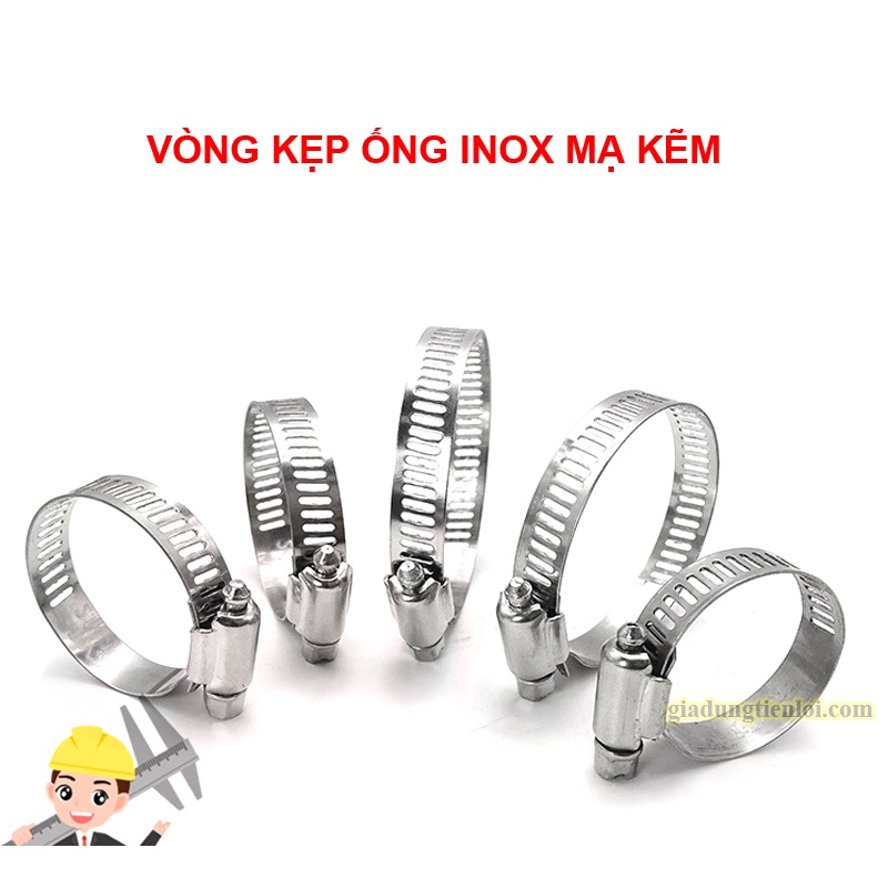 Vòng siết ống - cổ dê- vòng đai siết inox mạ kẽm