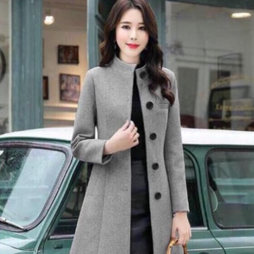 Áo Dạ Nữ Dáng Dài - Áo Khoác Dạ Cổ Trụ Túi Xéo Kèm Đai Cao Cấp ( Có Hình thật chất vải) | BigBuy360 - bigbuy360.vn