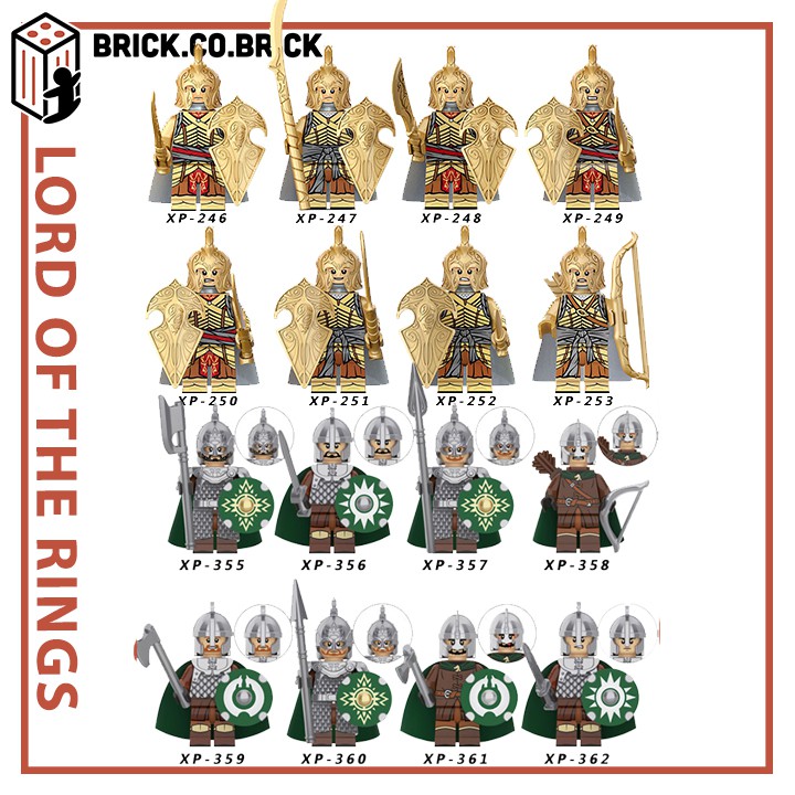 Full Combo Bộ Sưu Tập Đồ Chơi Lắp Ráp Lord of the Rings Mô Hình Minifigure Chúa Tể Những Chiếc Nhẫn KT1032 1046