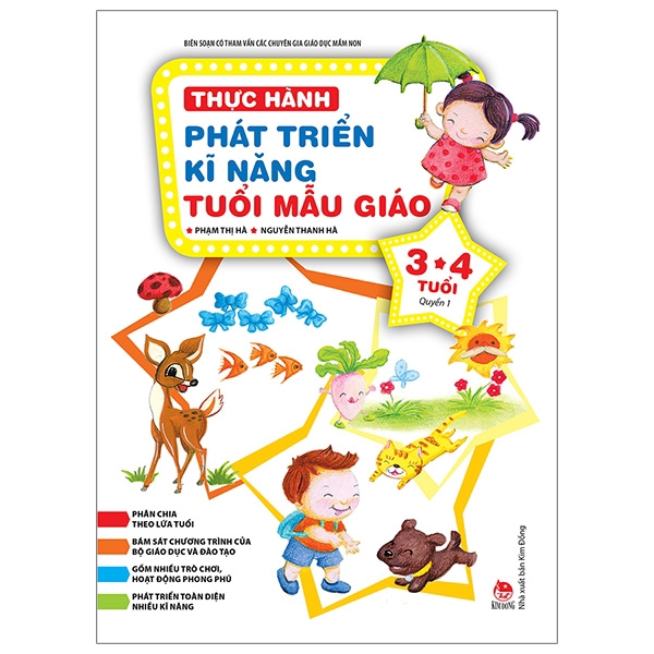 Sách - Thực Hành Phát Triển Kĩ Năng Tuổi Mẫu Giáo 3-4 Tuổi (Quyển 1) (Tái Bản 2019)