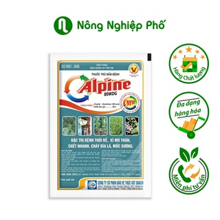 Trừ bệnh Alpine 80WG trừ bệnh thối rễ, cháy lá vi khuẩn Gói 100gr