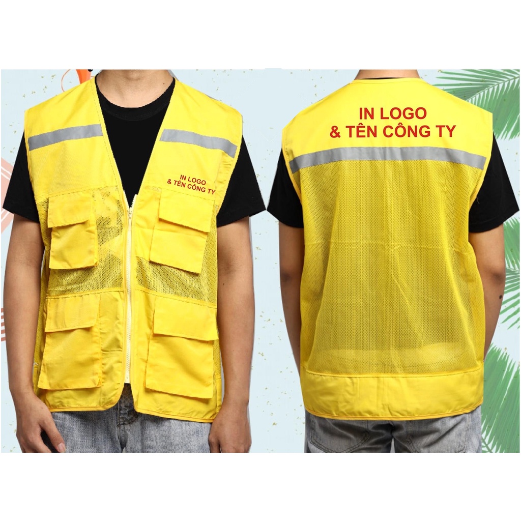 Áo ghile kỹ sư phản quang - áo bảo hộ lao động kỹ sư