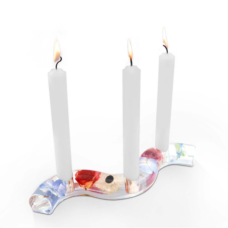 Khuôn Silicone Hình Chữ C Làm Giá Đỡ Đèn Cầy