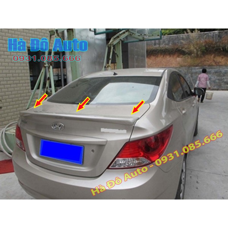 Đuôi Gió Accent 2010 2011 2012 2013 2014 2015 Mẫu Liền Cốp - Đuôi Gió Huyndai Accent 2010/2015 Hàng Mộc Chưa Sơn