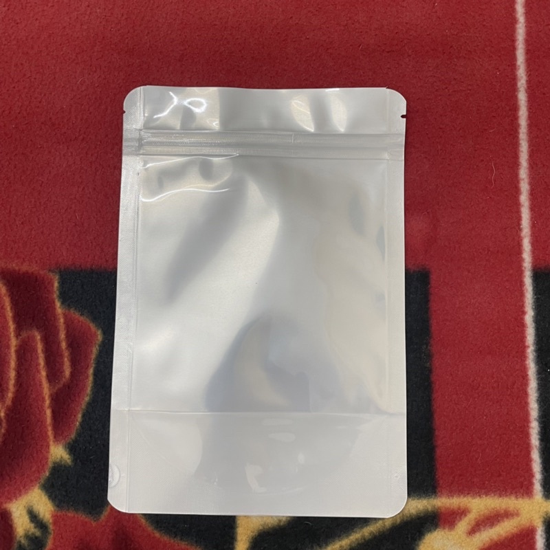 1kg Túi Zipper đáy đứng mặt bạc mặt trong size 12*19