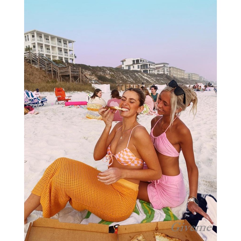 Áo Dệt Kim Hở Lưng Màu Trơn Họa Tiết Hình Học Thời Trang Cho Nữ