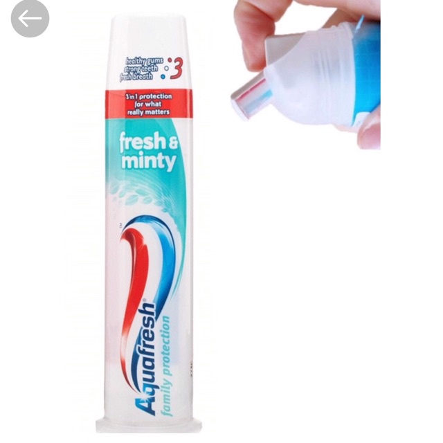 Kem Đánh Răng Aqua Fresh Whitening Dạng Ống 100ml Trắng Răng, Ngừa Sâu Răng
