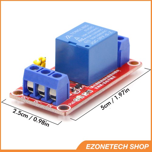 Module Relay 5V 1 Kênh Ngõ Ra 250Vac/10A/30Vdc/10A