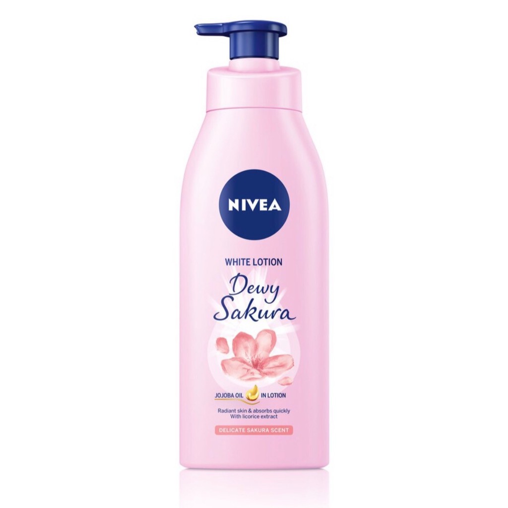 Sữa dưỡng thể dưỡng trắng da Nivea Dewy Sakura 350ml