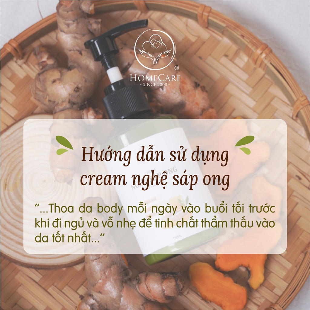 Kem dưỡng trắng da body Home Care từ tự nhiên nghệ sáp ong 150ml
