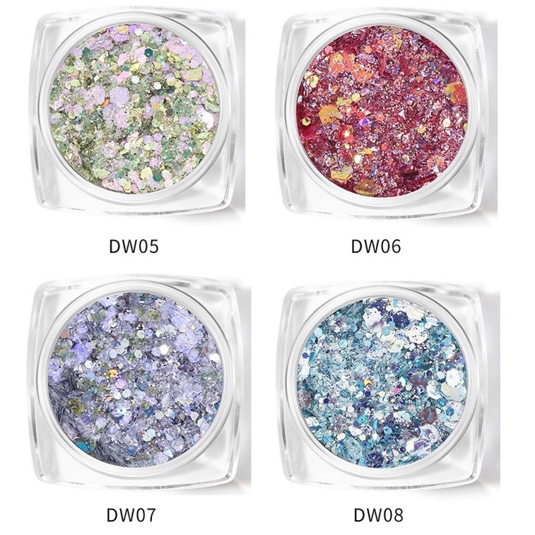 Set nhũ sieu sang trang trí móng 12 màu