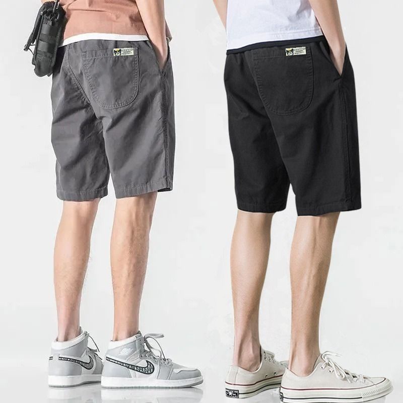 Quần short nam tây âu Bigsize Quần đùi dáng suông ngố cạp chun lưng thun trơn mùa hè Phong cách Hàn Quốc Thời Trang cao cấp đẹp