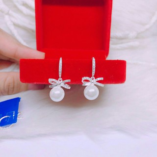 BÔNG TAI NƠ MÓC ĐÍNH ĐÁ HÀNG ĐẸP