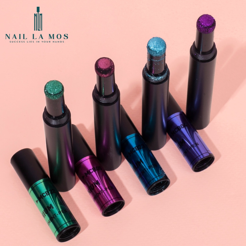 Bút tráng gương nail trang trí móng tiện lợi, 18 màu sắc đa dạng lên màu chuẩn đẹp (lẻ 1 cây)