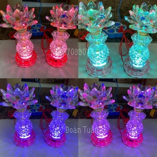 Đèn Thờ Pha Lê Cao Cấp (Một Cặp)