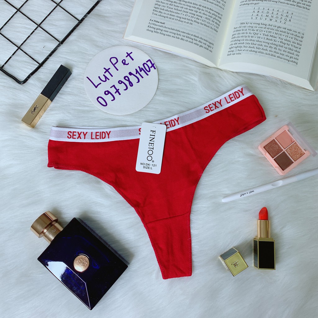 TỰ THIẾT KẾ - RẺ - Quần lót nữ lọt khe kháng khuẩn thể thao co giãn thoáng mát gợi cảm Sexy Leidy | BigBuy360 - bigbuy360.vn