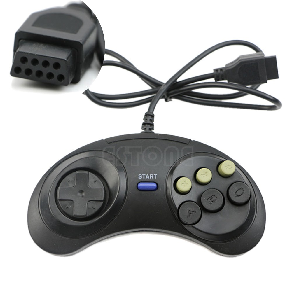 Tay cầm điều khiển chơi game 6 nút cho Mega Drive megadrive SEGA MD Genesis