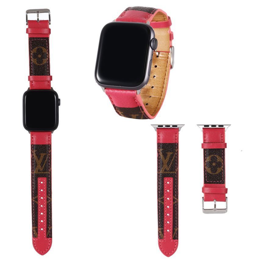 Vòng đeo tay thay thế chất liệu da cho Apple Watch Band 44mm 40mm 38mm 42mm iwatch Series 6 SE 5 4 3 2 1