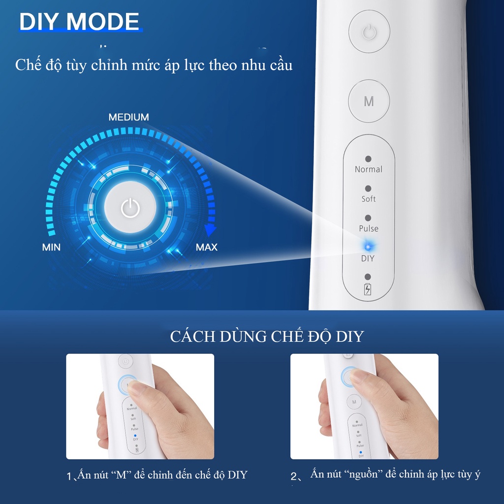 Máy tăm nước cầm tay Bestope bản chất lượng cao máy bền chống nước