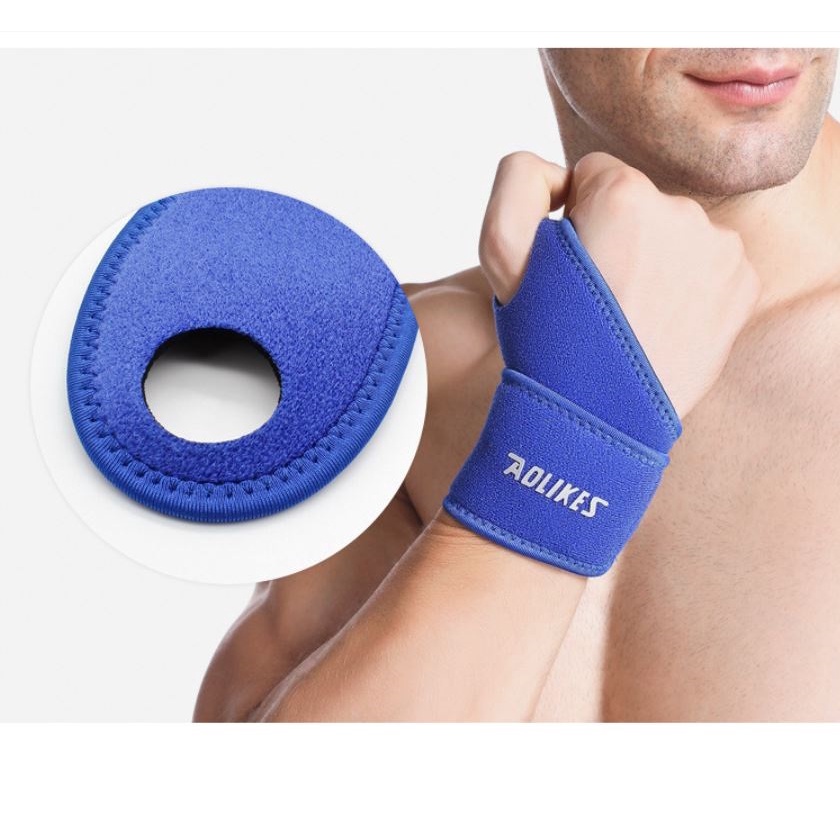 Băng quấn cổ tay thể thao Aolikes bảo vệ cổ tay, dây quấn cổ tay tập gym co giãn cao cấp