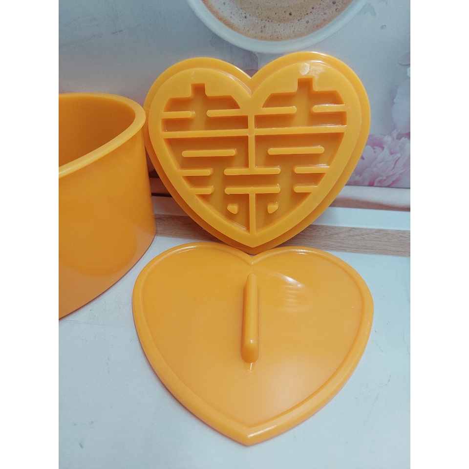 Combo - Khuôn Rời - Tim - Phúc - Lộc - Thọ - Hỷ - Hoa Hồng - 12 cm