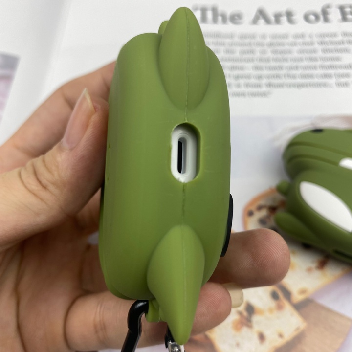 Vỏ ốp bảo vệ tai nghe airpods 1/2/3/Pro - Case Airpods 1/2/3/Pro kiểu dáng khủng long tia chớp ngộ nghĩnh - Mã TZAP386